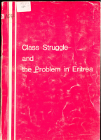 Class Struggle and the problem in Eritrea .pdf